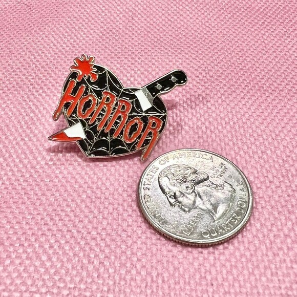 Horror Movie Buff Fan Enamel Pin Goth Grudge - Picture 2 of 5